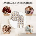 thumbnail image 7 of KLL Cartoon Cat Print Women's Long Sleeve Pajamas with Pants Sleepwear Loungewear 2 Set-Medium, 7 of 7