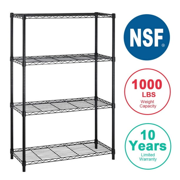 Nsf Wire Shelf Metal Storage Shelves, Metal Storage Shelves For Garage