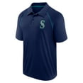 thumbnail image 2 of Men's Fanatics Navy Seattle Mariners Strong Alone Raglan Polo, 2 of 3