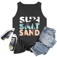 thumbnail image 2 of Jmters Women's Plus Size Summer Sun Salt Sand Coconut Tree Tank Tops Hawaiian Graphic Printed Tees Sleeveless Vacation T Shirt Blouse Top, 2 of 5
