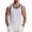 #03 White 【Mix, Match & Rotate: Stock Up on Daily Colors】, variant on Men's Cotton Sleeveless Tank Top Breathable Moisture Wicking Crewneck Solid Color Black Trim Muscle Fit Gym Workout Casual Daily Essential Fashion Gift for Him | JASKFLY,Black L