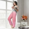 thumbnail image 3 of Fotbe Sparkly Pink Glitter Women's Pajama Pants,Sleepwear Pants,Pj Bottoms Drawstring And Pockets-Medium, 3 of 7