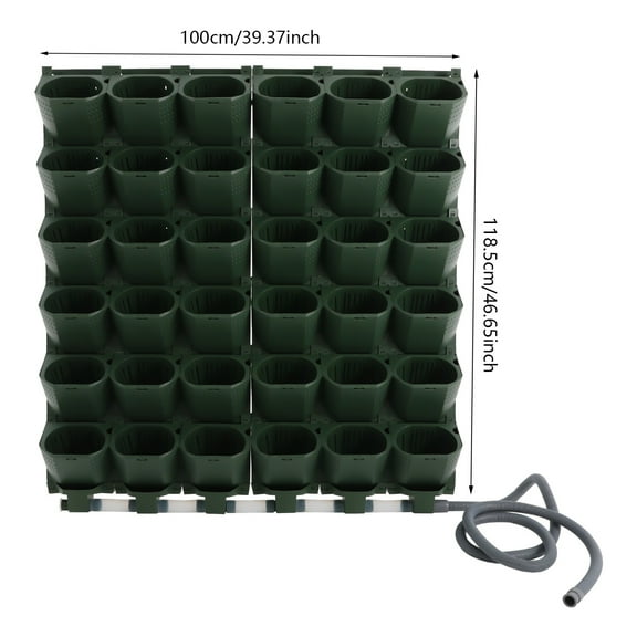 6 Row 36 Planter Wall Mounted Garden Planter Vertical Garden Self-Watering
