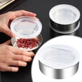 thumbnail image 1 of Stainless Steel Spice Jars with Magnetic Tape 304 Sealed Transparent Container for Fresh Seasoning Storage Rust-proof Kitchen Organization Solution, Ihhxbs, 1 of 9