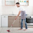 HONMEET Stainless Steel Mop Pole, 4 Section Adjustable Replacement ...