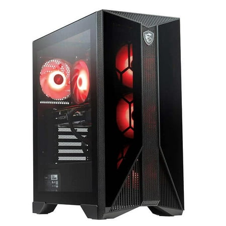 MSI Aegis ZS Gaming Desktop AMD Ryzen R7-5700G (8-Core), AMD Radeon RX 6600 8GB, 16G DDR4 3200MHz RAM, 2TB Hard Drive + 500GB NVMe M.2 Solid State Drive, Windows 11 Home, Mouse and Keyboard Included
