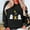 #01 Black, variant on Womens Crewneck Sweatshirts Fall Long Sleeve Sweaters Halloween Cute Ghost Printed Hoodless Sweatshirts Loose Pullover Top Halloween Costumes