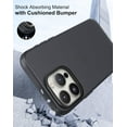thumbnail image 5 of Case Compatible with iPhone 15 Pro (6.1-inch) Matte Translucent Phone Case for Men, Women, Girls, Thin Back Cover, Black, 5 of 14