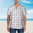 thumbnail image 4 of Daiia Monkey Submarine Captain Hawaiian Shirt for Men Gentle Cotton Regular Short Sleeve Casual-3X-Large, 4 of 9