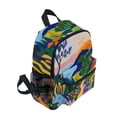 thumbnail image 2 of FORMRS Kids School Backpack with Front Zippered Pocket 12" Student Travel Daypack, Art Path, 2 of 6