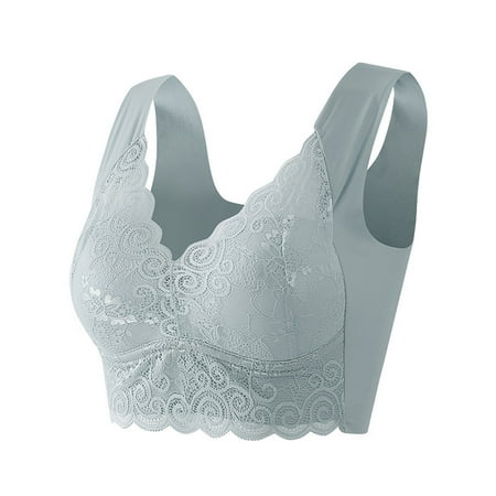

Azrian Deals Womens Lace Beauty Back Solid Strap Wrap Plus Size Bra Underwear Clearance