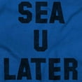 thumbnail image 2 of Funny Beach Lover Sea You Ocean Vibes Plus Size Crewneck Graphic Tee Shirt Brisco Brands 2X, 2 of 3