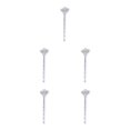 thumbnail image 3 of Jumpingount Marcador de página con colgante, accesorios para hacer joyas, Clips para libros, suministros de decoración para mujeres, palitos para Plata antigua 5piezas, 3 of 6