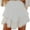 White #02, variant on Busydd Short Skirts for Women Casual Elastic Waist Solid Color Womens Skirts Fashion Summer Tiered Mini Skirt 2XL