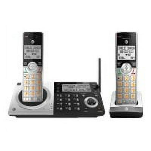 AT&T CL83207 DECT 6.0 Expandable Cordless Phone with Smart Call Blocker, Silver/Black with 2 Handsets