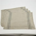 thumbnail image 1 of SARO 1117.N1420B Napperon Rectangulaire en Lin avec Doublure - Naturel Ensemble de 4, 1 of 6