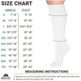 thumbnail image 3 of Mojo Compression Socks for Flights Men and Women 20-30mmHg White, 2X-Large, 3 of 5