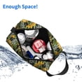 thumbnail image 6 of Goofa Sunflowers Printed Toiletry Bag with Handle,Large Capacity Travel Makeup Cosmetic Bag for Women, Carry on Airport Airline Compliant Bag, 6 of 9