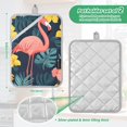 thumbnail image 6 of Yayeee Pot Holders Kitchen Heat Resistant with Pocket 7"x9.8" Cotton Oven Cooking Hot Pads, Pink Floral Flamingo, 6 of 7