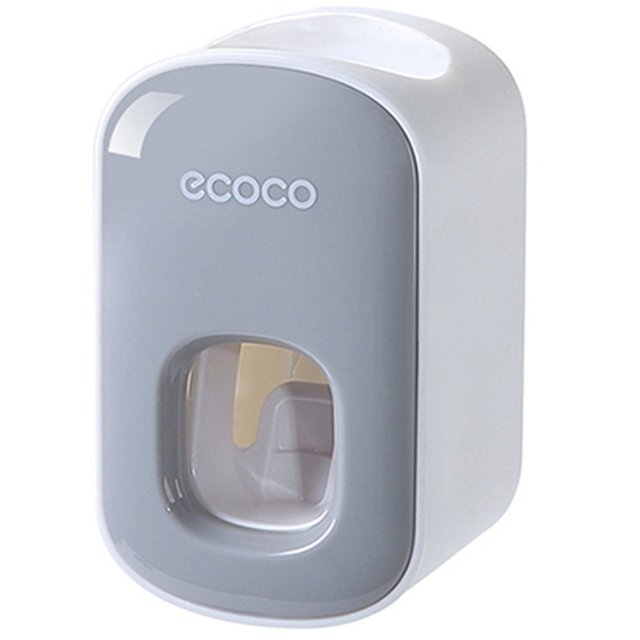 Exprimidor de pasta de dientes automático perezoso de doble presión tipo pared de succión sin perforación para ba?o - Gris LingWen 8390615982535