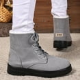 thumbnail image 5 of Winter Snow Boots for Women Anti-Skid Platform Lace up Casual Fuzzy Warm High Top Ankle Booties, 5 of 7