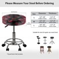 thumbnail image 6 of Chririnla Polyester Bar Stool Cushion Slipcovers for Home Bathroom, Washable Soft Round Stool Chair Covers, Halloween Bat Web Pattern, 6 of 6