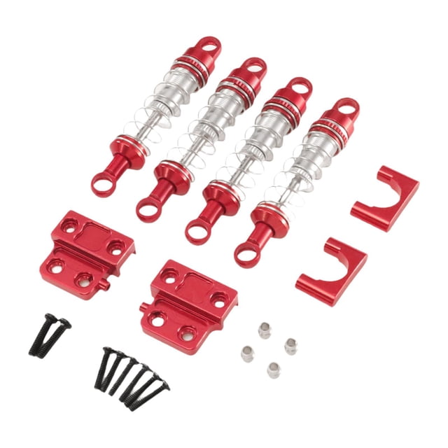 Juego de amortiguadores para coche RC 1/12, kits mejorados, accesorios, fácil de instalar, mantenimiento, soporte de amortiguador para MN82, 82S, Rojo