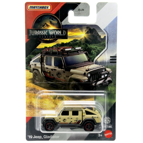 Jurassic World Rebirth Matchbox '19 Jeep Gladiator Die Cast Vehicle