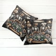 thumbnail image 2 of Ambesonne Dog Throw Pillow Cover Pack of 2, Funny Gentleman Animals Suits, 2 Pcs-20"x20", Brown Dark Green Grey, 2 of 5