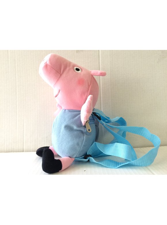 Plush Backpack - Peppa Pig - 12" George Soft Doll Toys New 124162
