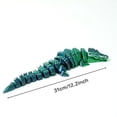 thumbnail image 3 of 3D Printed Crocodile,Movable Mouth,Flexible Joint Animal lacertid Figurines, Home Office Decor,Articulated Small sculpture, decorative item Surprise Festival Gifts, 3 of 9