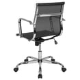 thumbnail image 6 of Mid-Back Black Mesh Mid-Century Modern Swivel Office Chair with Tilt Control, 6 of 9