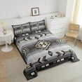 thumbnail image 4 of Rustic Western King Comforter Set American Southwestern Bedding Set Men Bohemian Aztec Quilt Bedding Sets Exotic Tribal Bed Set Brown Grey Farmhouse Decor 3 Pcs, 4 of 8
