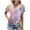Purple, variant on Staron Women's V-Neck Floral Print Casual Short Sleeve Top Spring Summer Fashion Blouse Shirt, Green XXL