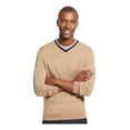thumbnail image 2 of Club Room Mens Merino Wool V-Neck Pullover Sweater, Brown, Big & Tall, Big 2X, 2 of 2