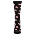 thumbnail image 5 of MeMoi Pretty Pigs Bamboo Blend Crew Socks - Womens - Female, One Size, Legion Blue, 5 of 8