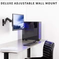 thumbnail image 2 of VIVO Support Mural pour Moniteur LCD Simple en Aluminium de Qualité Supérieure, Bras de Moniteur à Ressort Pneumatique à Hauteur Réglable pour Écrans jusqu'à 32 Pouces, MOUNT-G100, 2 of 9