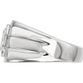 thumbnail image 4 of Sterling Silver Rhodium-Plated Mens Cz Ring (Size 9) Made In Thailand qr6779-9, 4 of 6