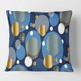 thumbnail image 2 of Designart Circular Abstract Retro Geometric XI' Mid-Century Modern Throw Pillow - 16x16, 2 of 2