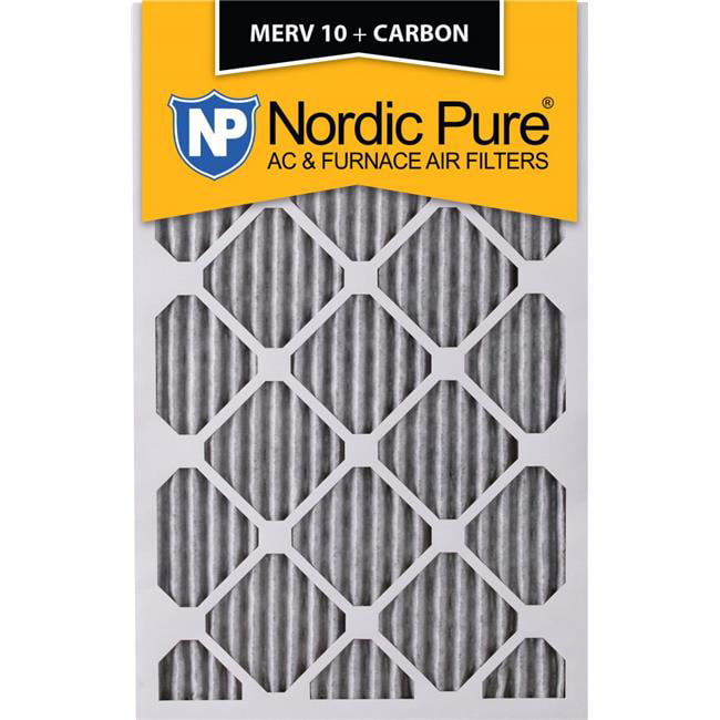 Nordic Pure 22x22x1 MERV 12 Tru Mini Pleat AC Furnace Air Filters 2 Pack 