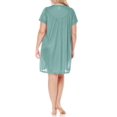thumbnail image 2 of EZI Nightgowns for Women - Soft & Breathable Satin Night Gowns for Adult Women - Medium to Plus Size Womens Sleep Shirts - Knee-Length Nightgown, 2 of 7