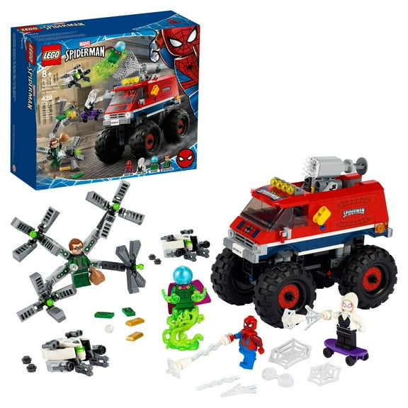 LEGO Marvel Spider-Man: Spider-Man's Monster Truck vs. Mysterio 76174; Cool Construction Toy (439 Pieces)