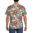 thumbnail image 2 of Rocae Rose Flowers for Men's Moisture-Wicking Crew Tee - T-Shirt for Sports, Outdoor Activities, and Casual Wear, 2 of 9