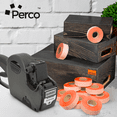 thumbnail image 2 of Perco Fluorescent Red Price Marking Labels - 140,000 Blank Labels for Garvey 18-6 One Line Price Gun - 110 Rolls, 10 Sleeves - Made in USA, 2 of 7