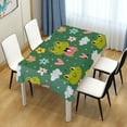 thumbnail image 7 of GZHJMY Cute Frog Tablecloth, Rectangle Waterproof Washable Polyester Table Cover for Picnic Dinner Holiday Party Decor, 54 x 72 Inch, 7 of 7