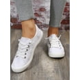 thumbnail image 2 of Women‘s Fashionable Soft And Comfortable Classic Outdoor Round Toe Lace-up Flat Canvas Casual Sneakers, 2 of 7