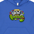 thumbnail image 3 of Inktastic Just a Girl Who Loves Pickles Fun Graphic Youth Hoodie Sweatshirt, 3 of 4