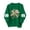 D#Green, variant on St Patricks Day Outfits for Women Four Leaf Clover Shirt Long Sleeve Casual Pullover Cute Crewneck Graphic Sweatshirt Irish Green Womens Tops