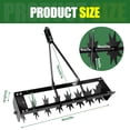 thumbnail image 4 of 200lbs Tow Behind Spike Aerator, Plug Aerator for Lawn Tractor, Tow Behind Rolling Tractor, Lawn Soil Penetrator for Agricultural Field and Pasture Turf Care, 4 of 7