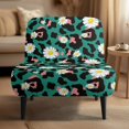 thumbnail image 2 of HELLHERO Daisies Slipper Chair Soft Cover, Foldable Easy Installation Armless Accent Chair Protector for Dining Room Home, 2 of 8
